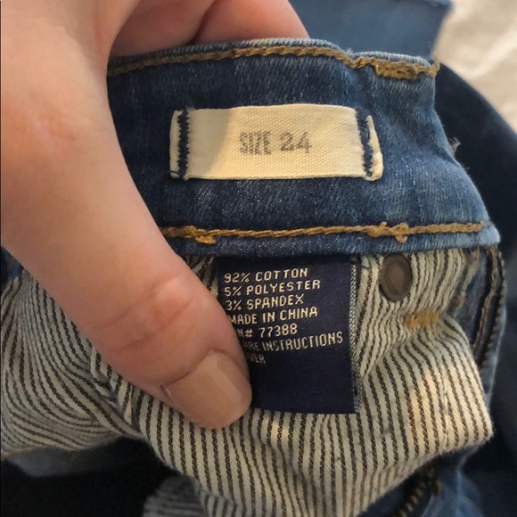 Madewell Skinny Jeans Cut Off Hem - Picture 2 of 4